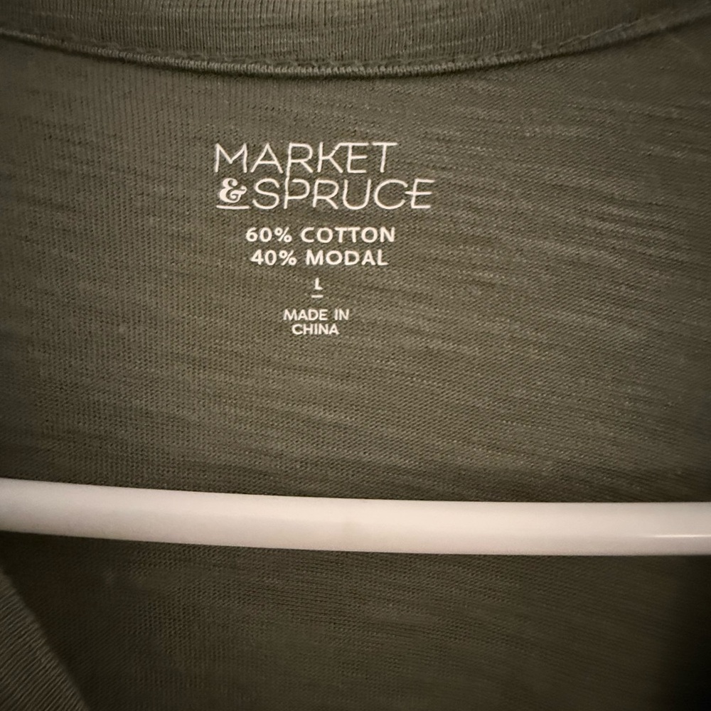 Market & Spruce Olive Green Tee